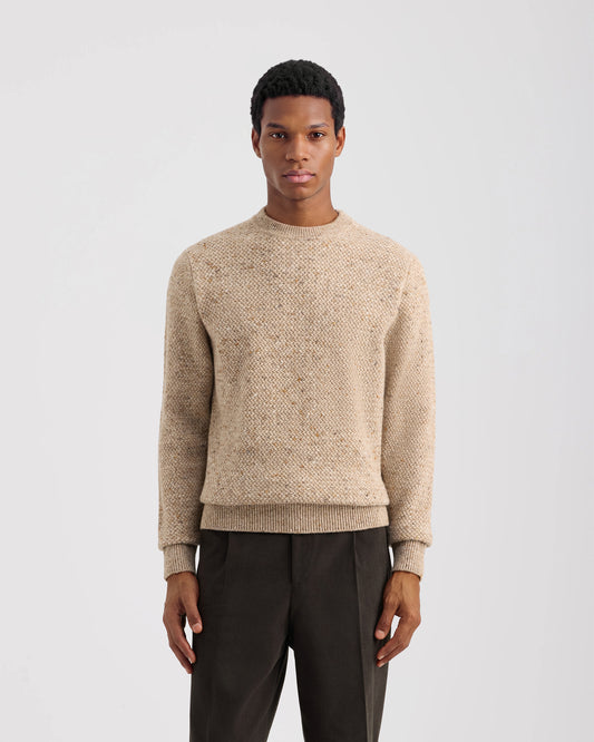 Girocollo manica lunga Beige | Filippo De Laurentiis