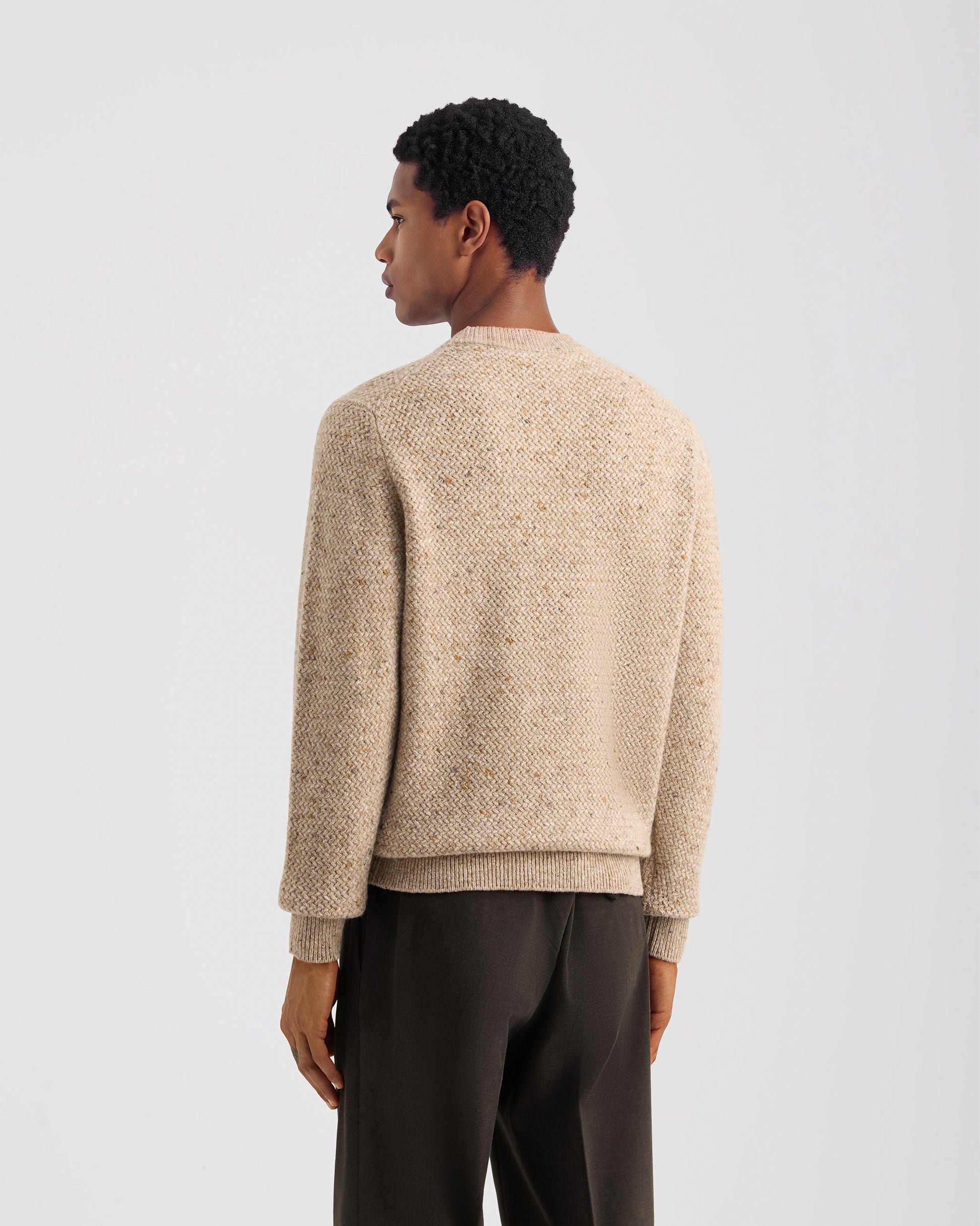 Girocollo manica lunga Beige | Filippo De Laurentiis
