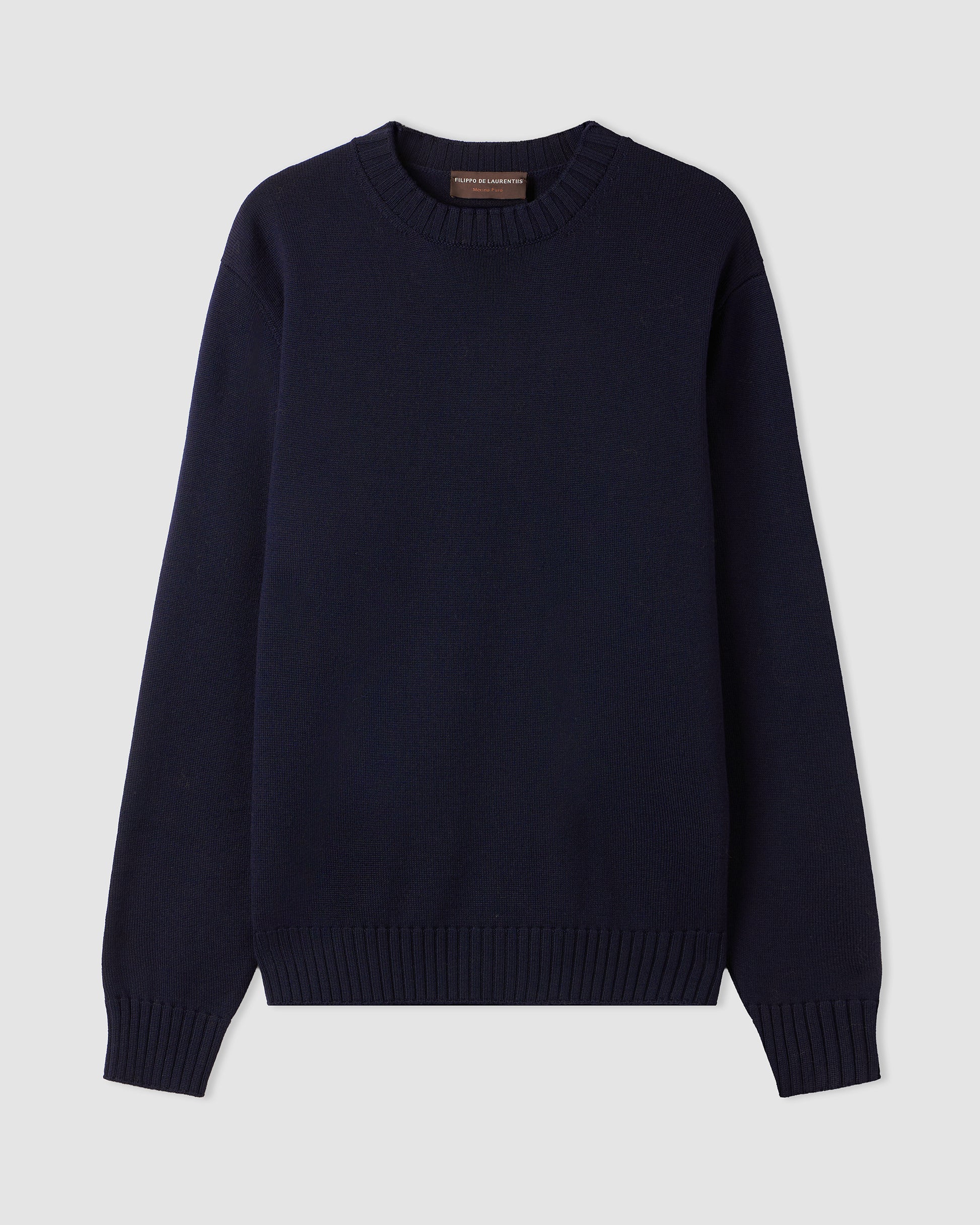 Girocollo manica lunga Blu Navy | Filippo De Laurentiis