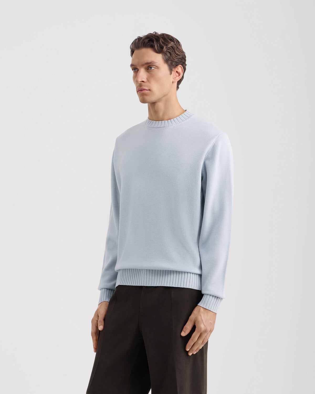 Crewneck sweater Grigio Chiaro | Filippo De Laurentiis