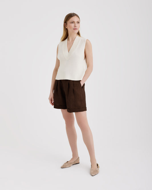 Bermuda con pinces Testa di moro | Filippo De Laurentiis