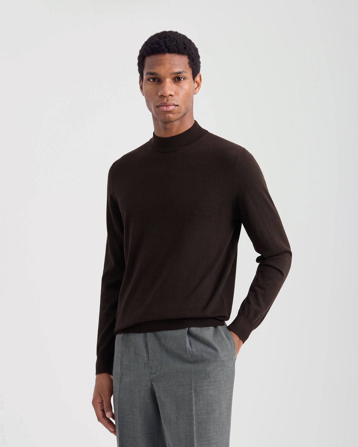 Mock neck sweater