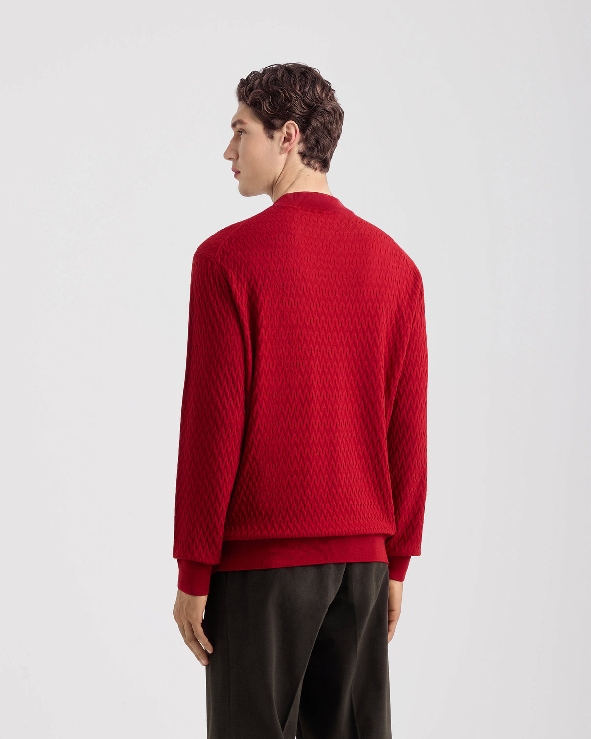 Mock Neck sweater RED | Filippo De Laurentiis