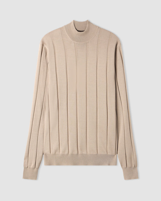 Mockneck sweater Tortora | Filippo De Laurentiis