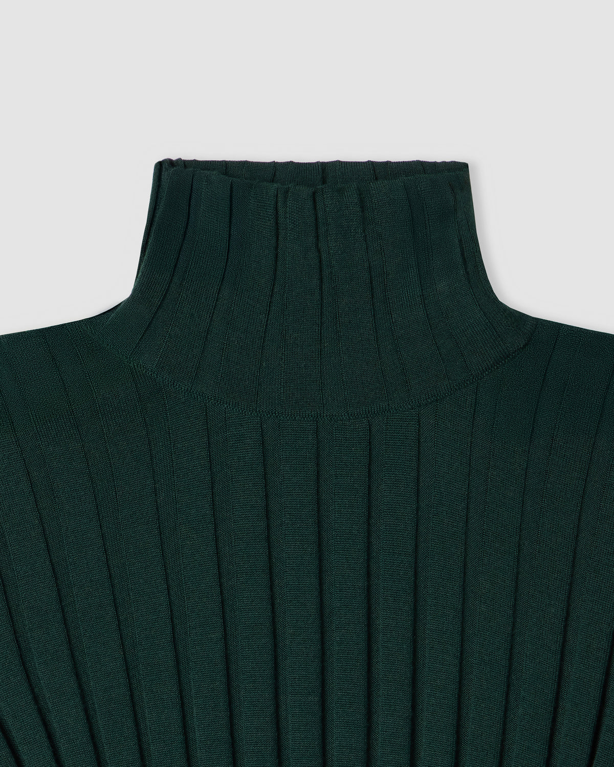 Long-sleeved ribbed mock neck sweater |1521305|