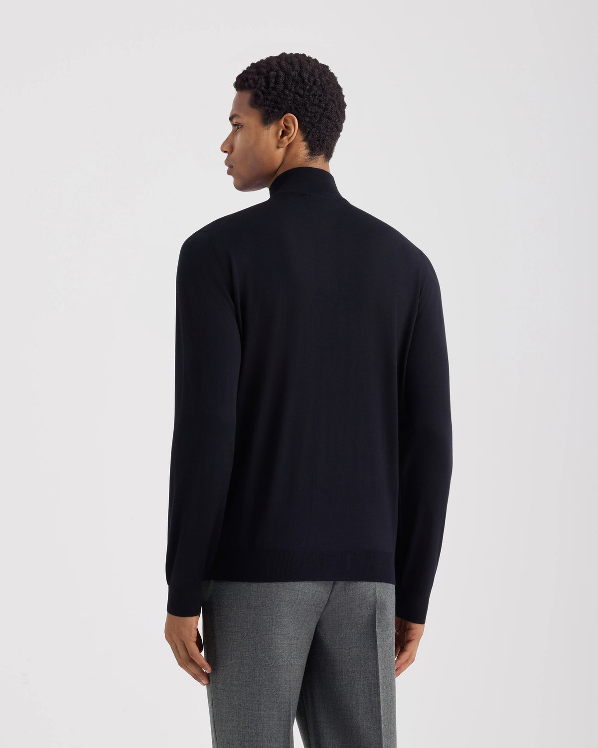 Half-zip sweater Navy blue | Filippo De Laurentiis