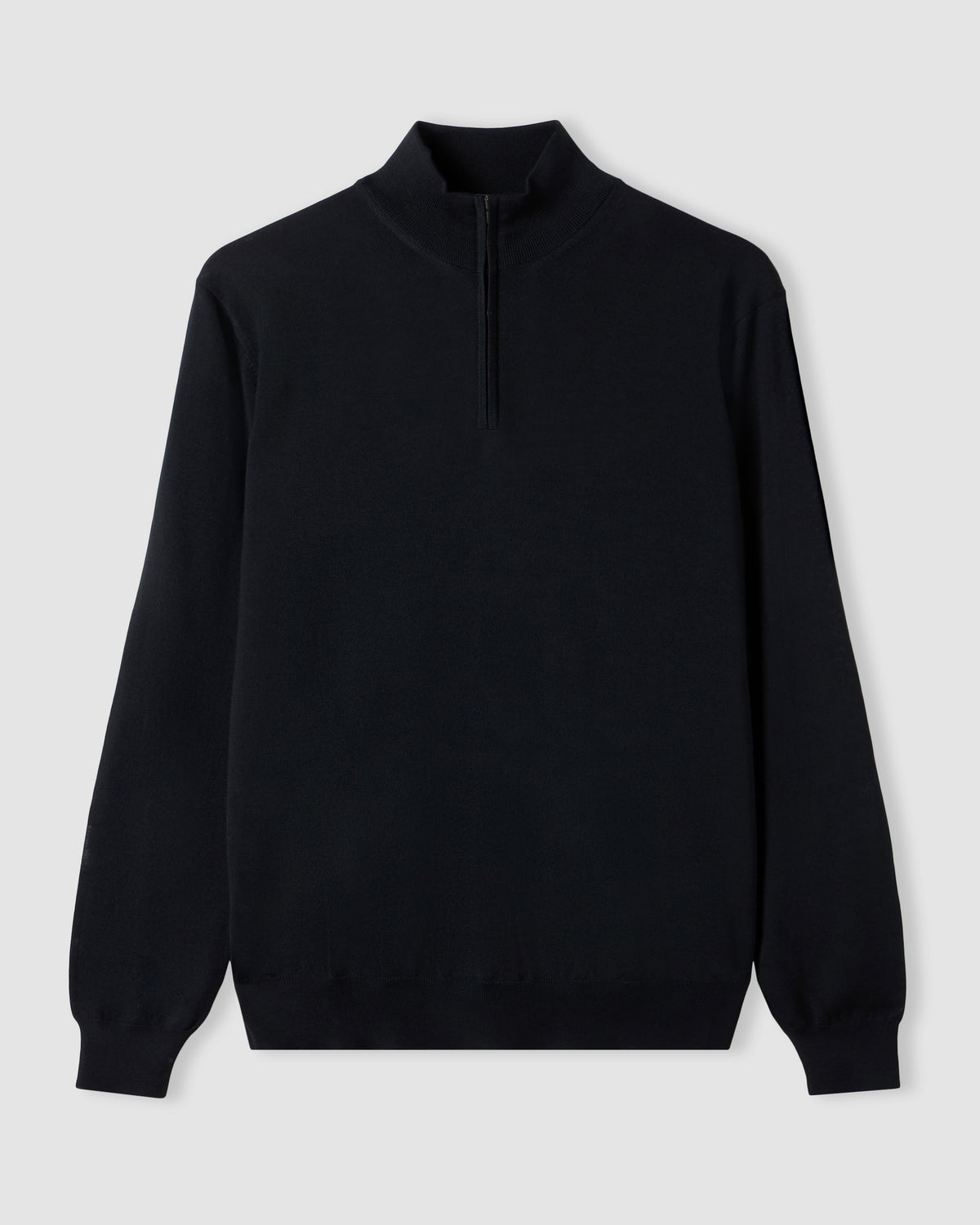 Half-zip sweater Black | Filippo De Laurentiis