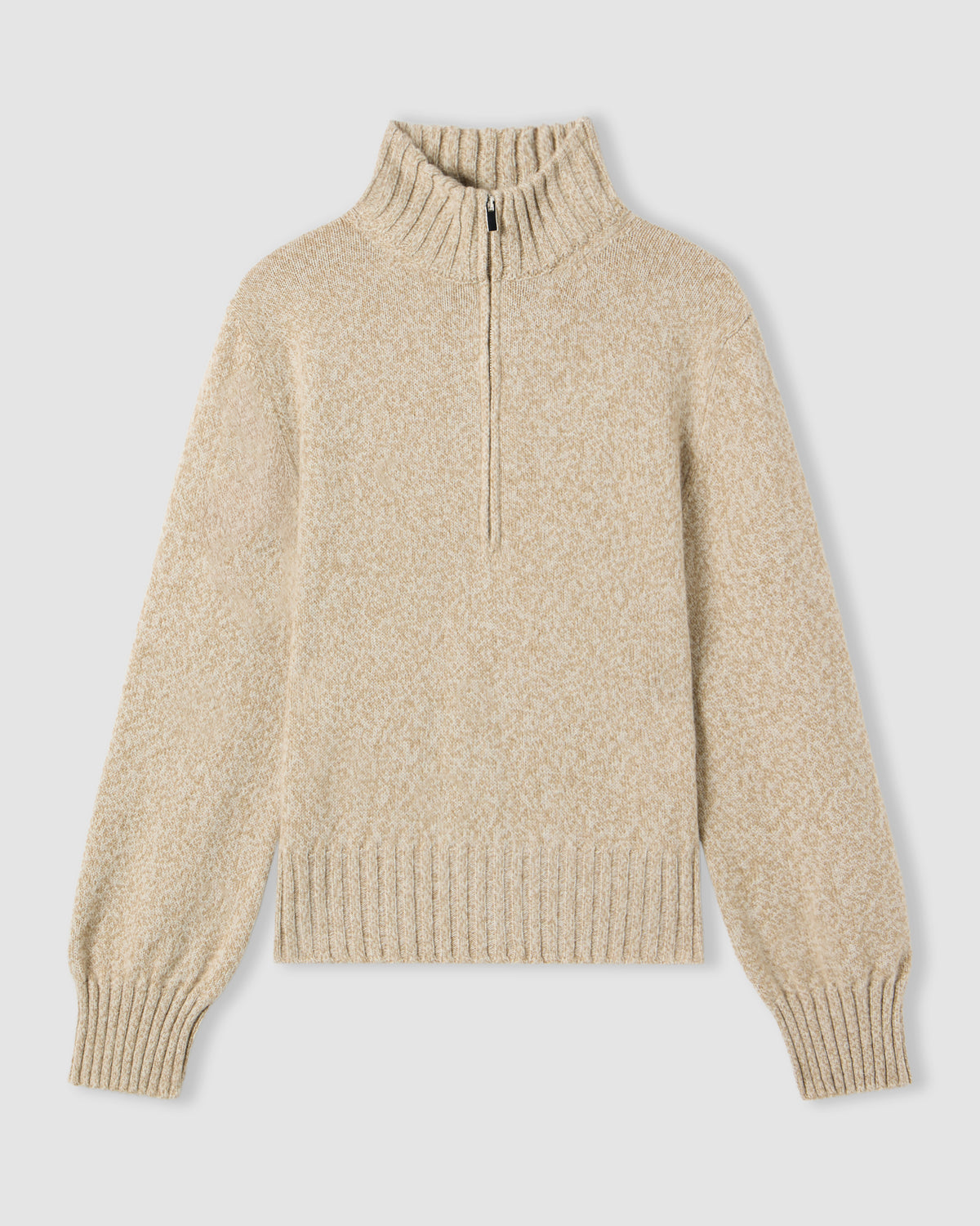 Long-sleeved half-zip sweater |1521197|