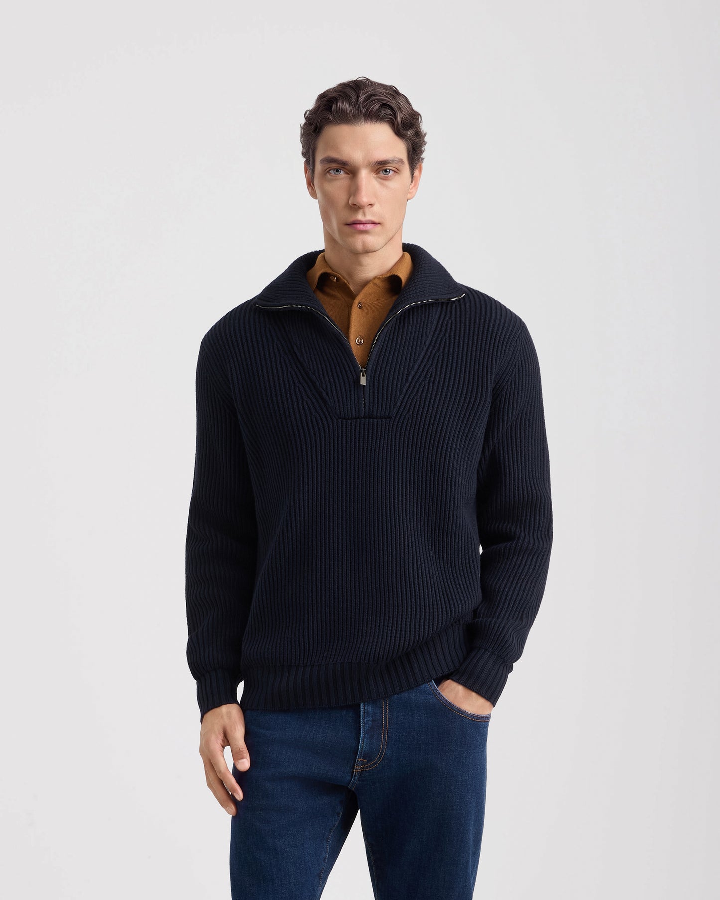 Mezza zip manica lunga |878869|