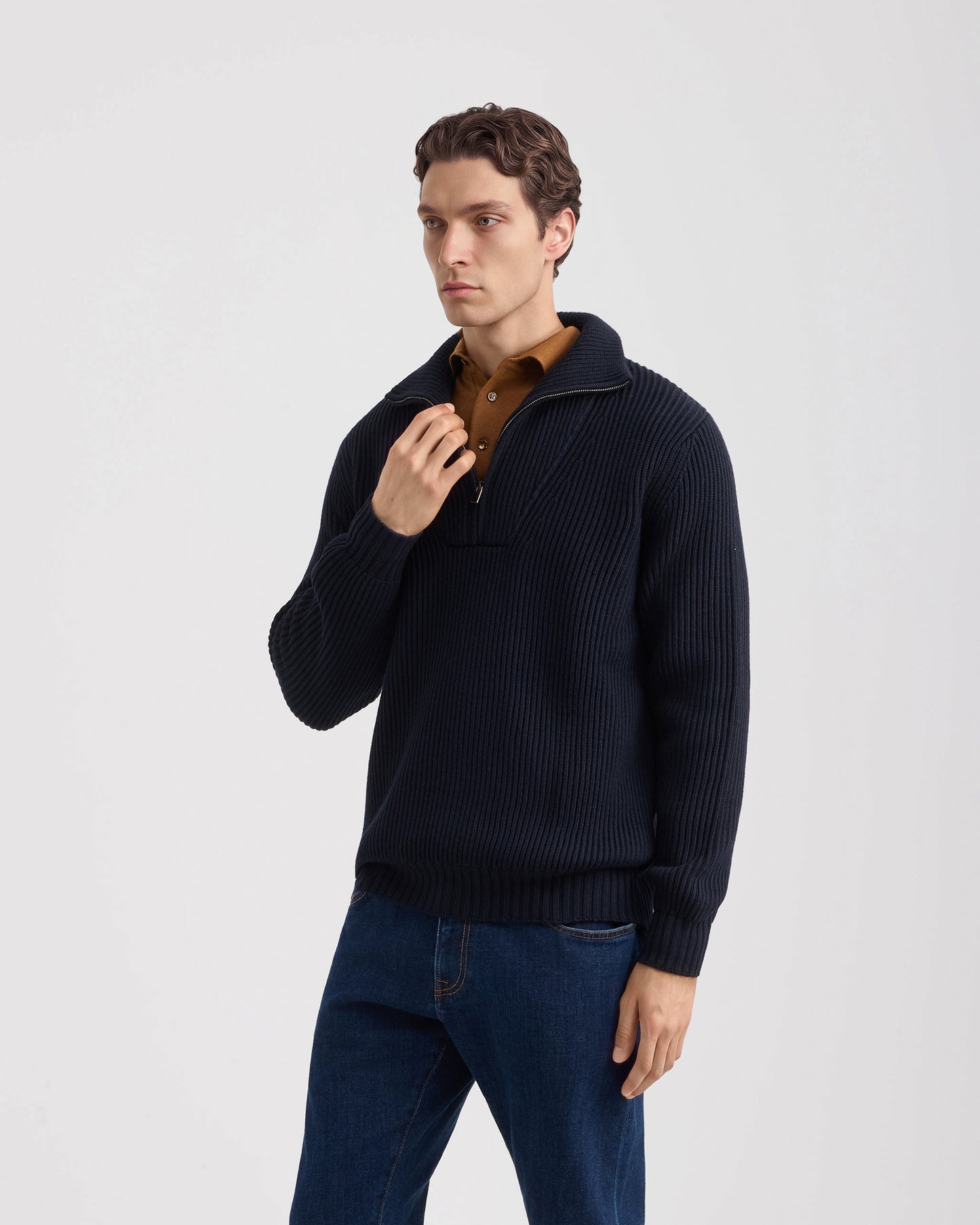 Mezza zip manica lunga |878993|