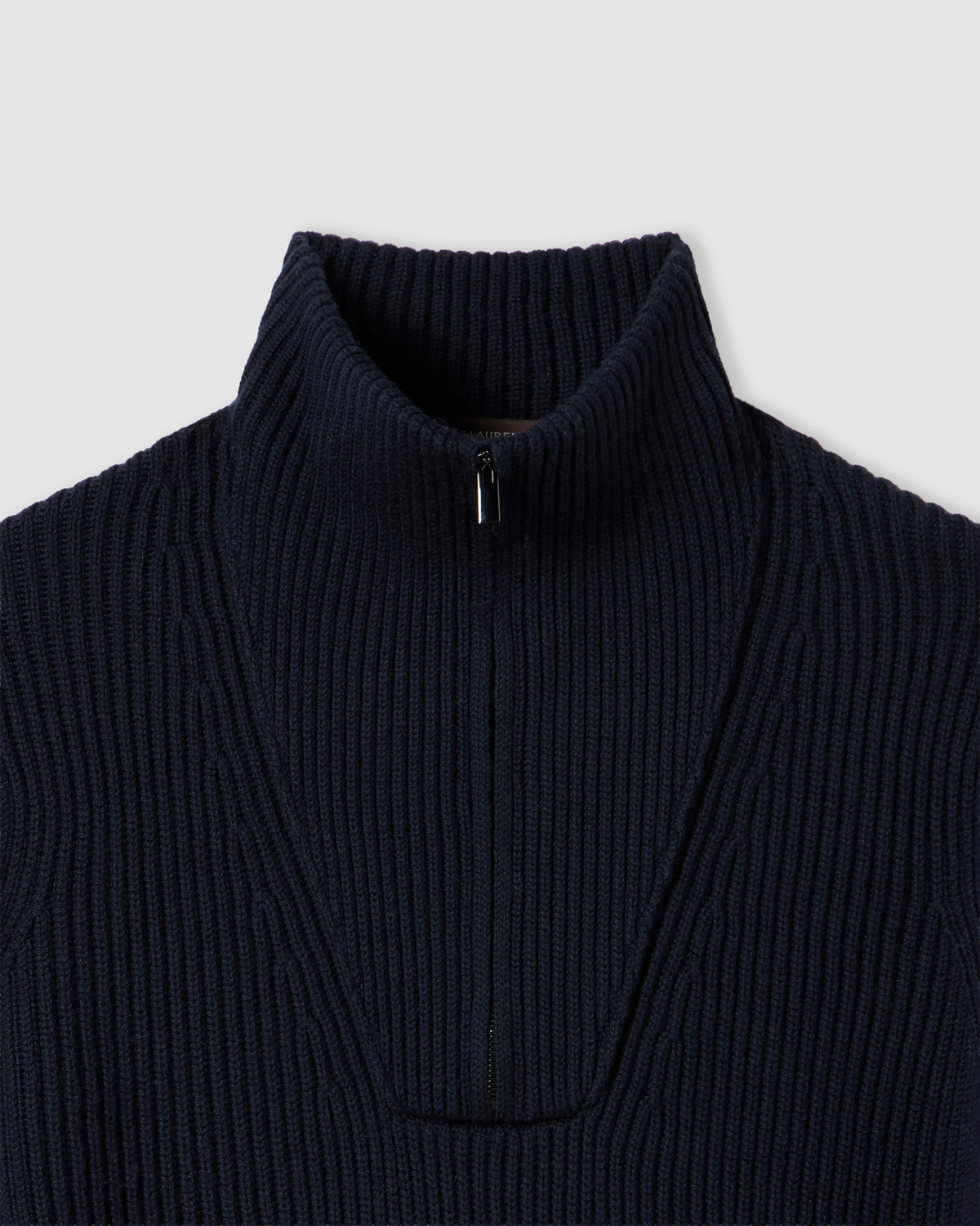 Mezza zip manica lunga Blu navy | Filippo De Laurentiis