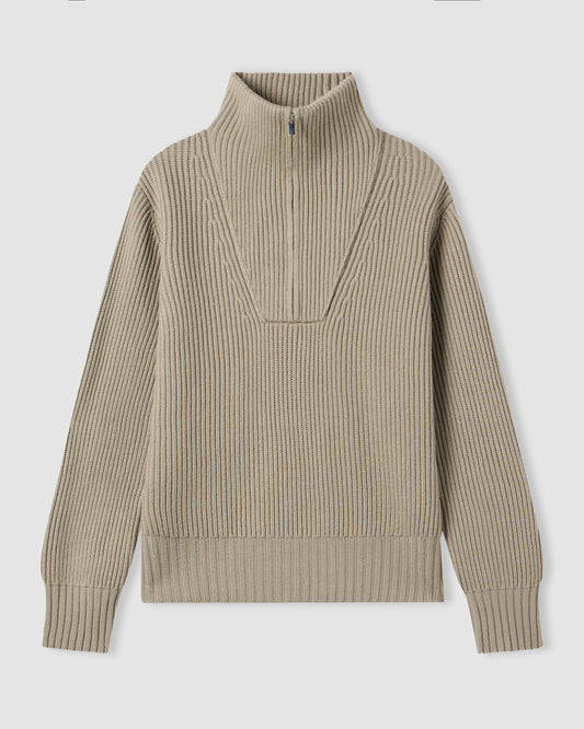 Long-sleeved half-zip sweater COBBLE | Filippo De Laurentiis