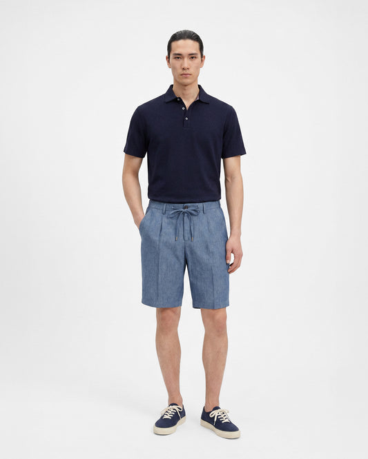 Pleated bermuda shorts carta da zucchero | Filippo De Laurentiis