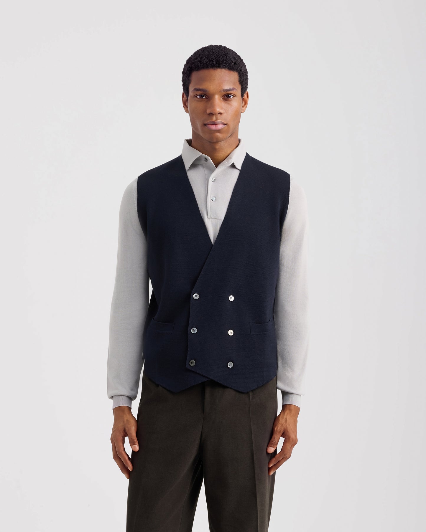 Double breasted vest |878871|