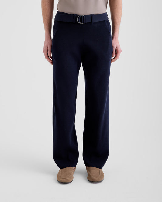 Pantalone largo Navy | Filippo De Laurentiis