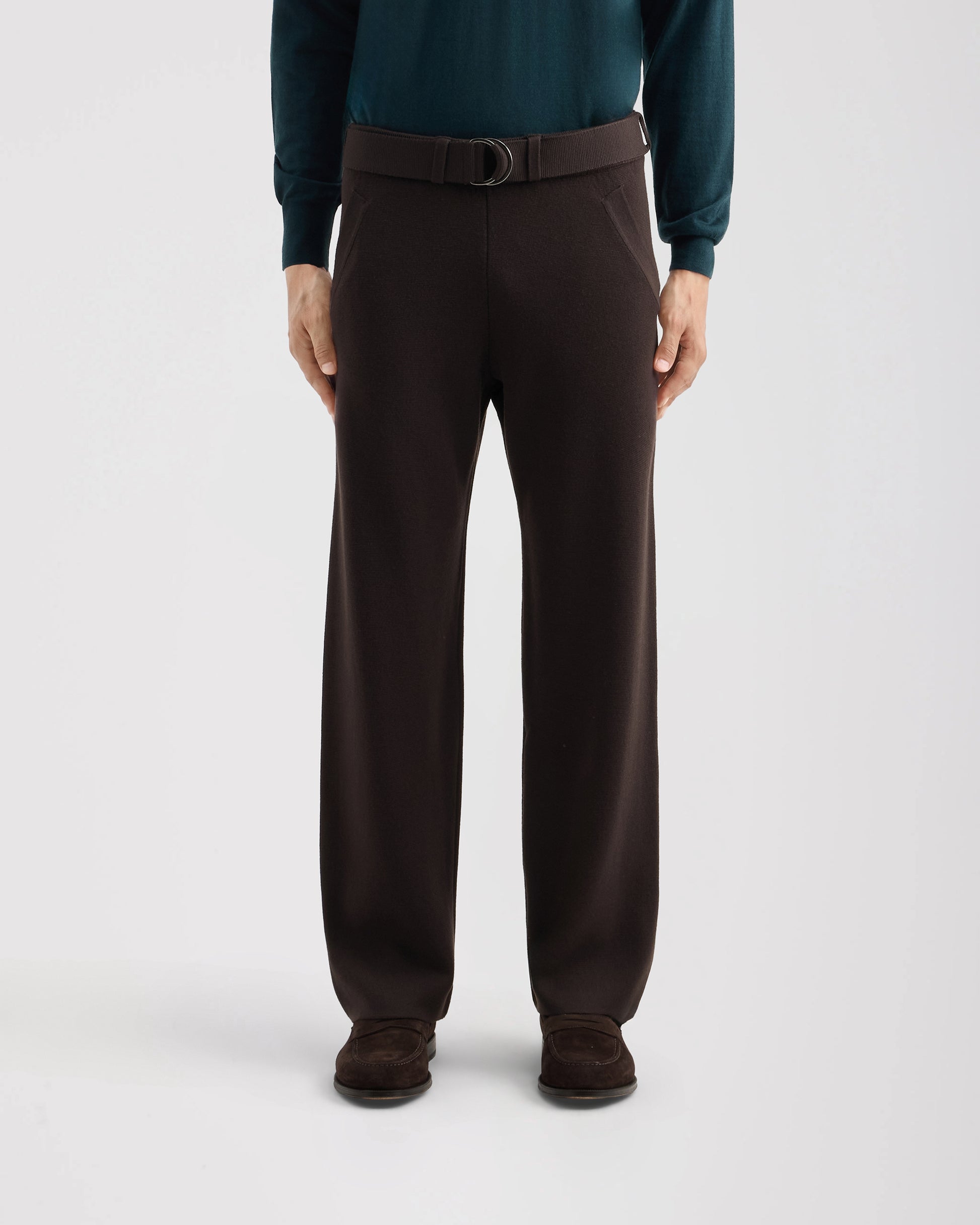 Pantalone largo Marrone | Filippo De Laurentiis