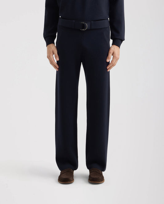 Pantalone largo Blu Navy | Filippo De Laurentiis