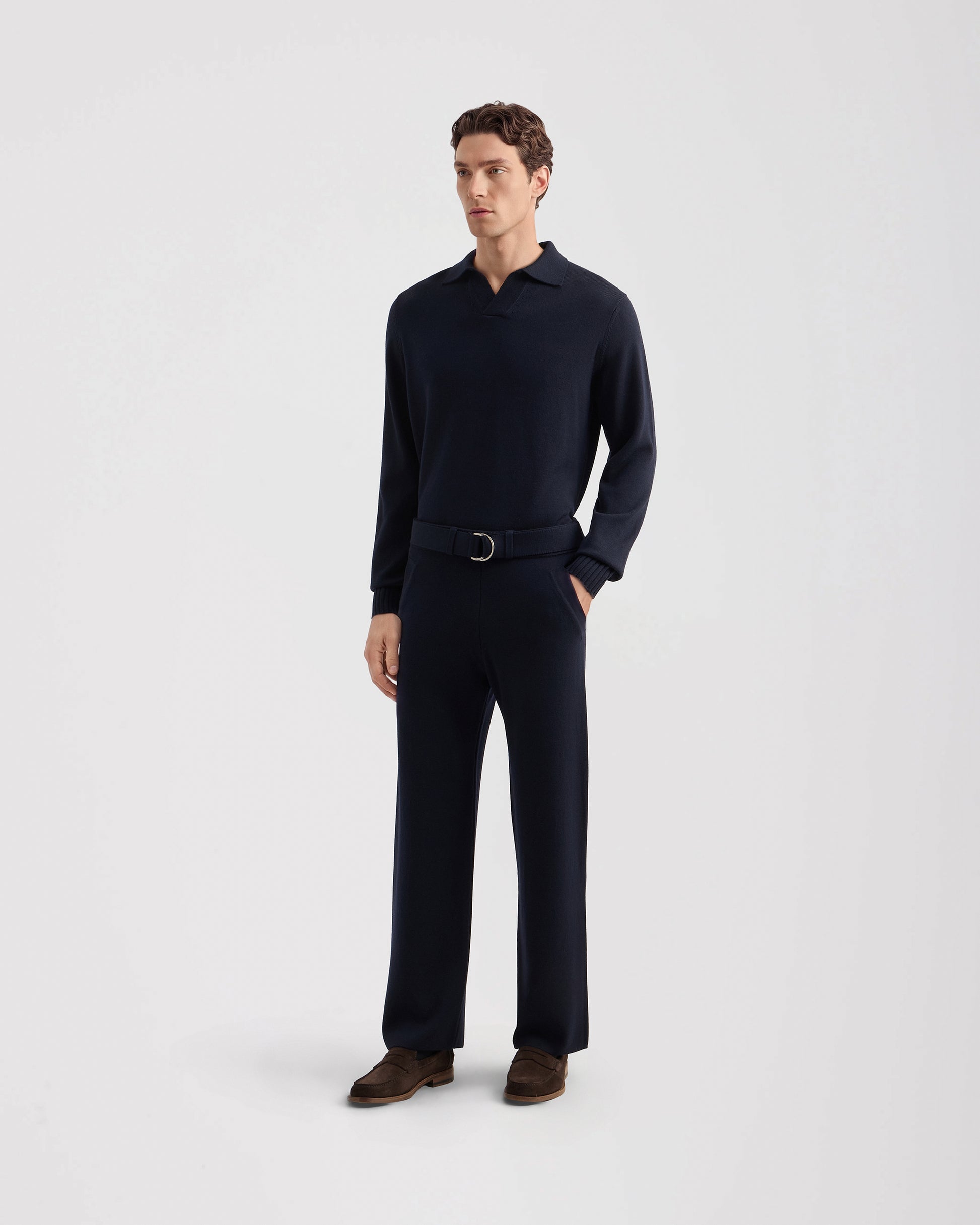 Pantalone largo Blu Navy | Filippo De Laurentiis