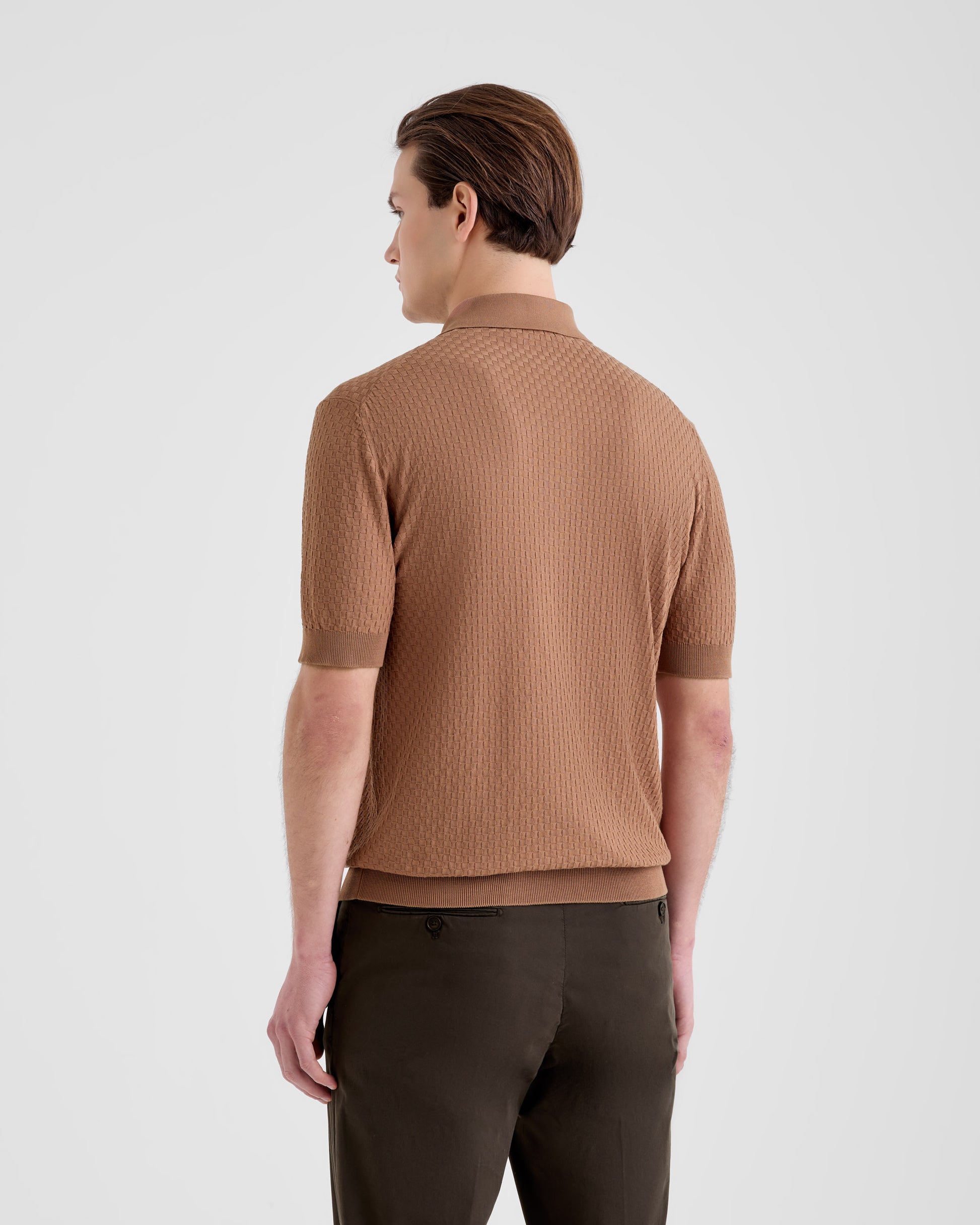 Maglia a polo Brown naturale | Filippo De Laurentiis