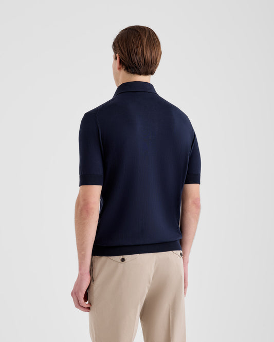 Maglia a polo Navy | Filippo De Laurentiis