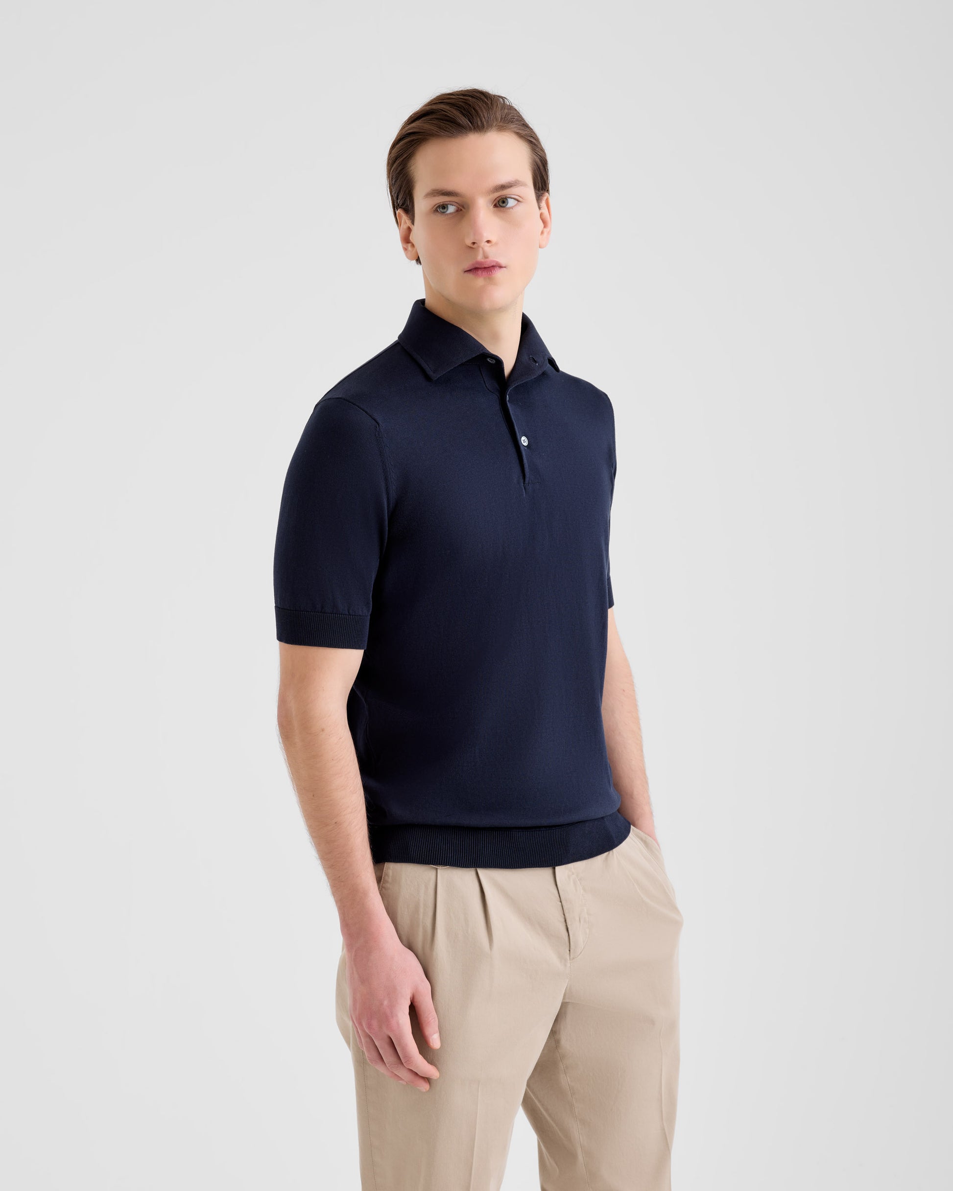 Maglia a polo Navy | Filippo De Laurentiis
