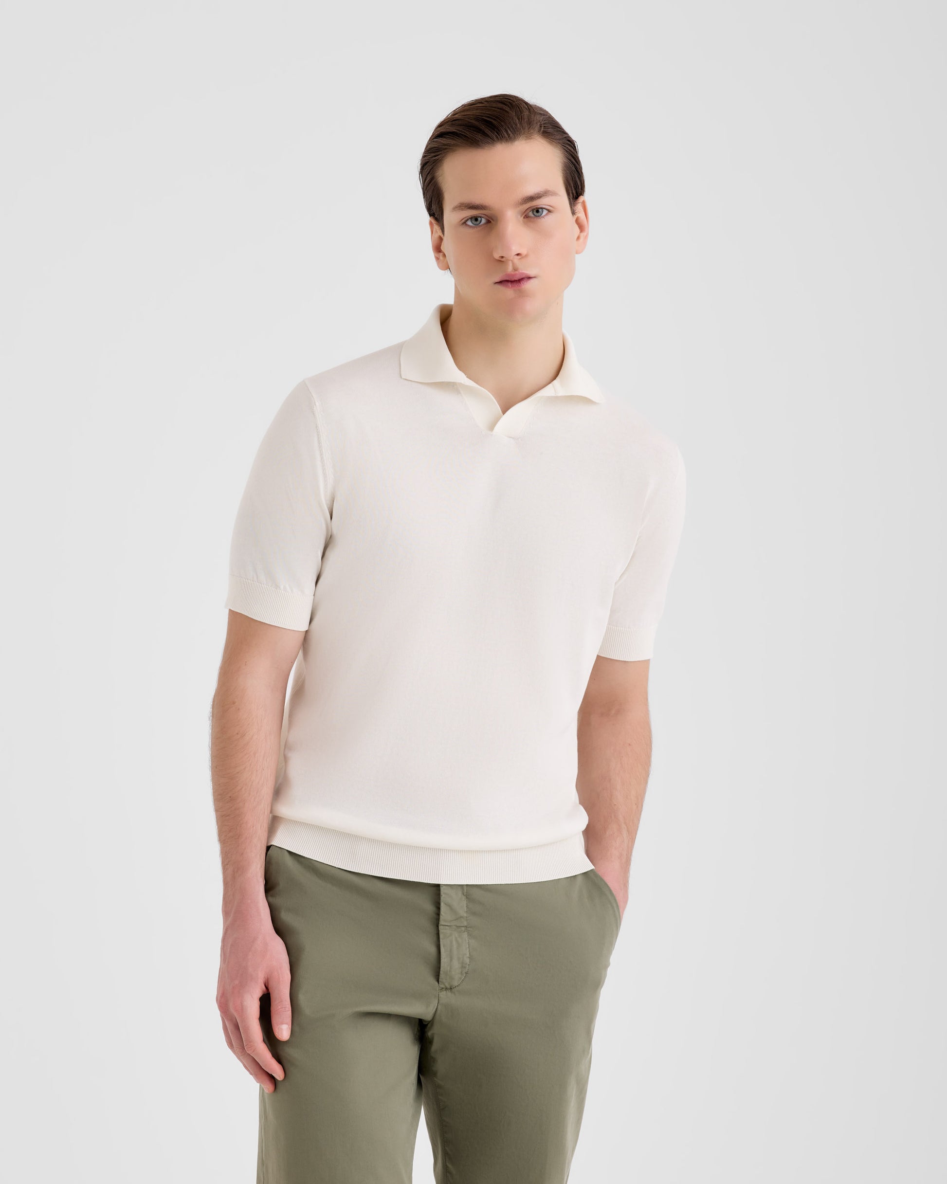 Polo skipper Latte | Filippo De Laurentiis