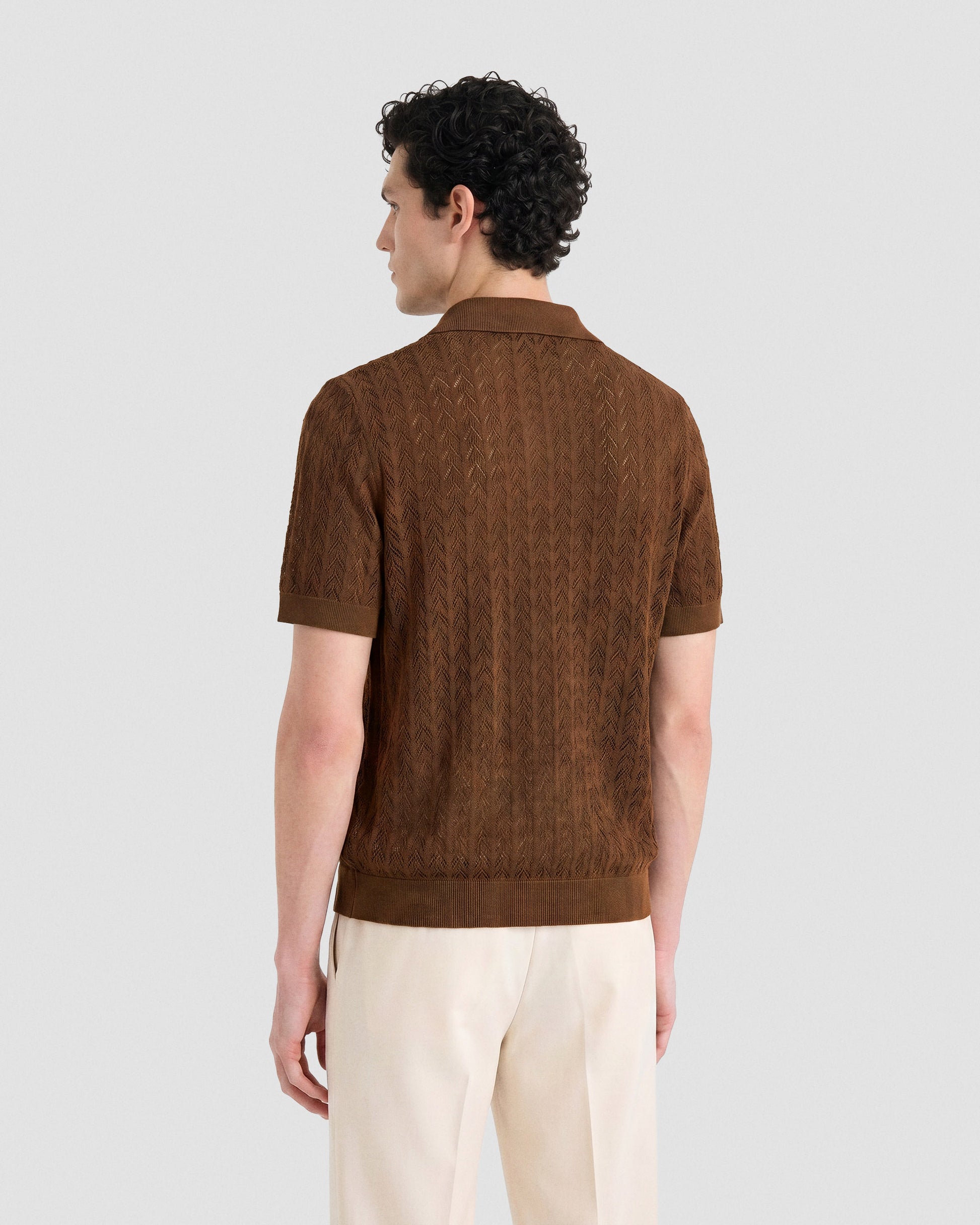 Skipper polo crochet  COLONIAL BEIGE | Filippo De Laurentiis