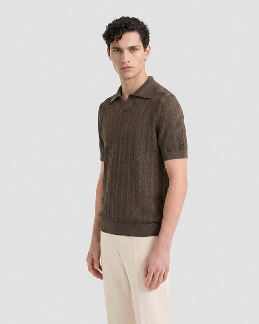Skipper polo crochet  OIL | Filippo De Laurentiis