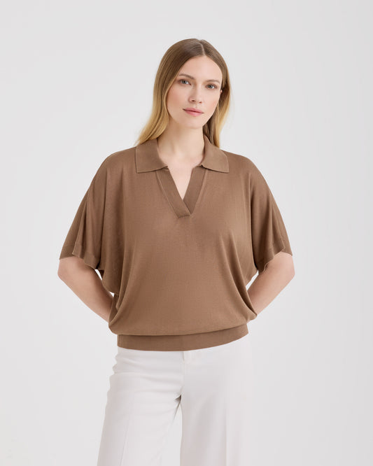 Skipper polo shirt LIGHT CAMEL | Filippo De Laurentiis