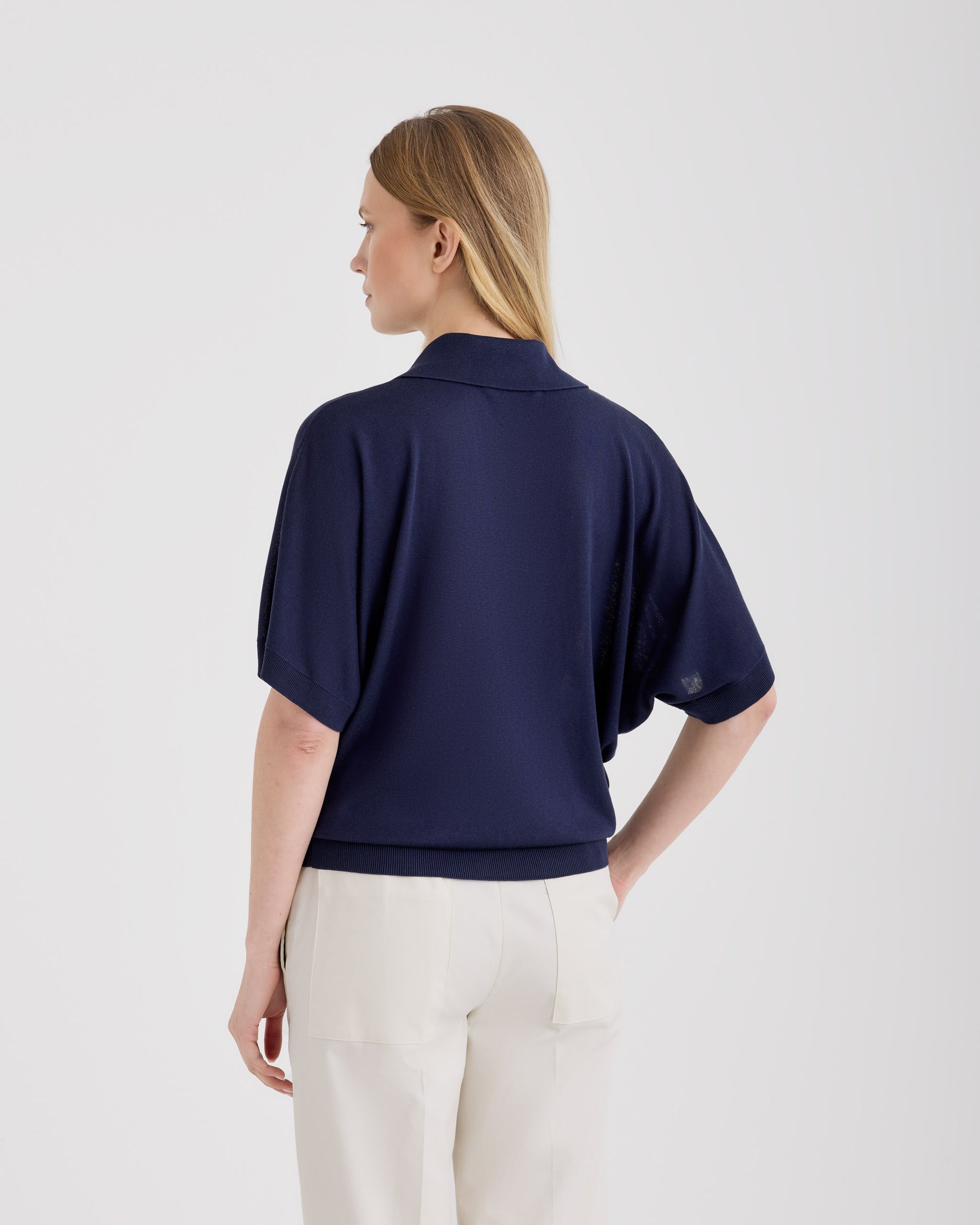 Skipper polo shirt INDIGO BLUE | Filippo De Laurentiis