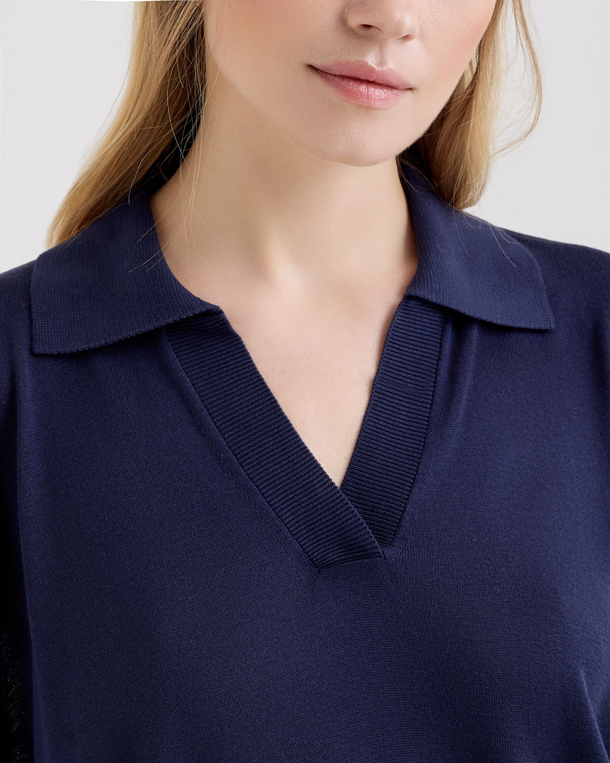 Skipper polo shirt INDIGO BLUE | Filippo De Laurentiis