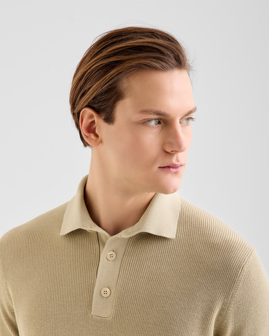 Maglia a polo Sabbia | Filippo De Laurentiis