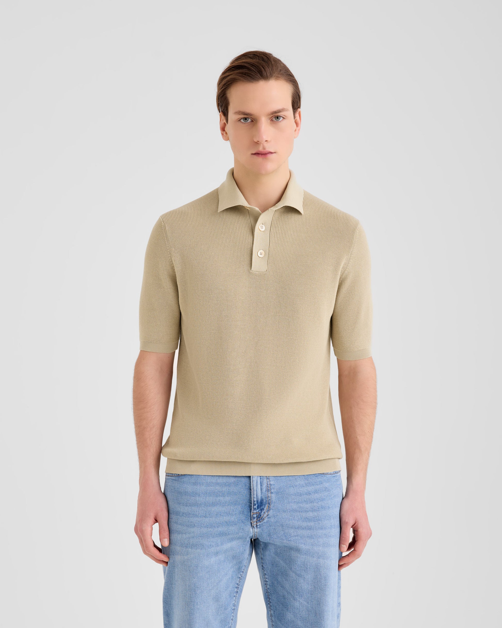 Maglia a polo Sabbia | Filippo De Laurentiis