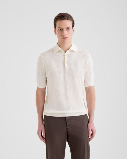 Polo shirt MILK | Filippo De Laurentiis