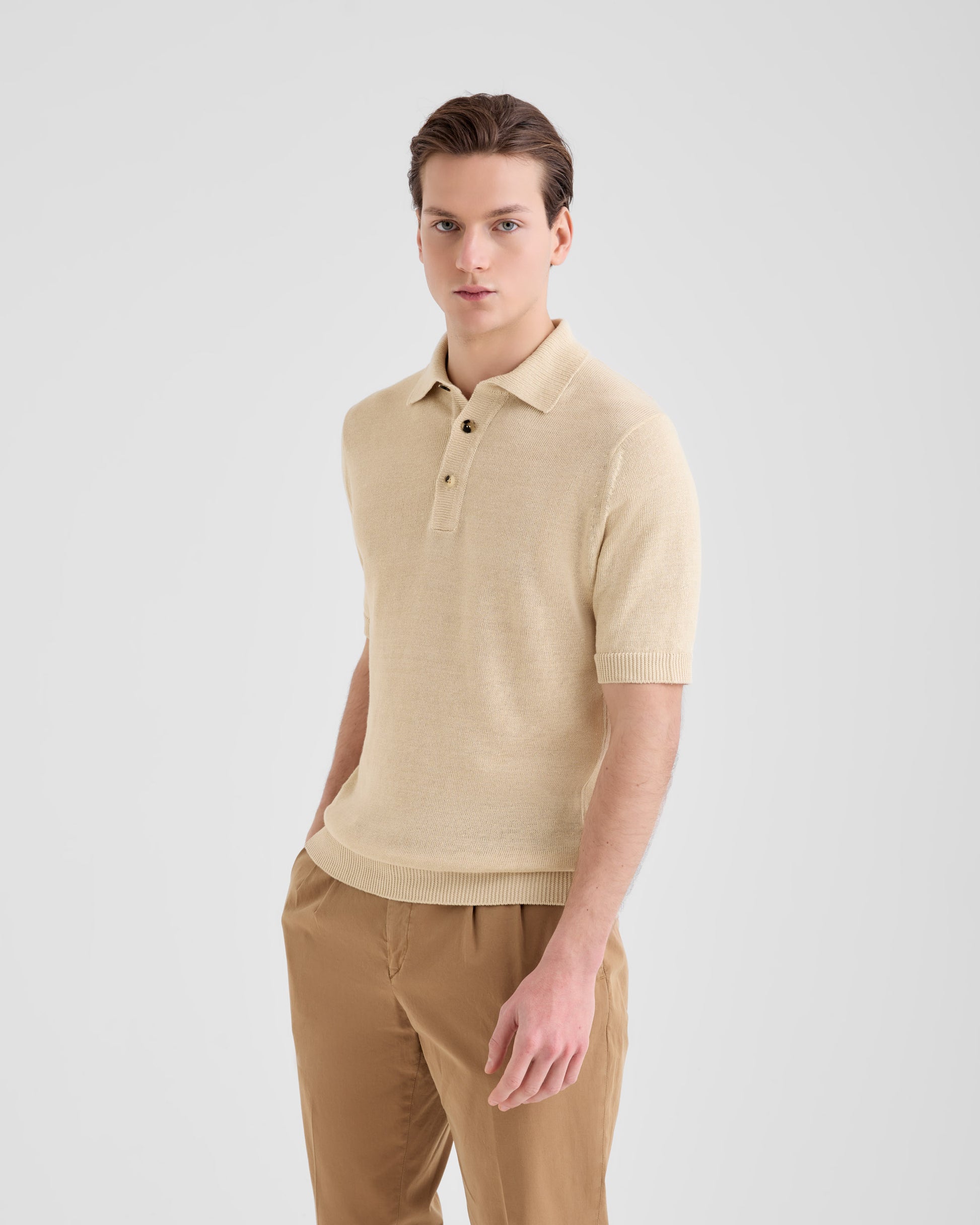 Maglia a polo Beige chiaro | Filippo De Laurentiis