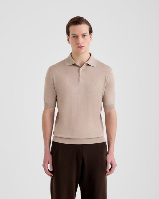 Maglia a polo Beige chiaro | Filippo De Laurentiis