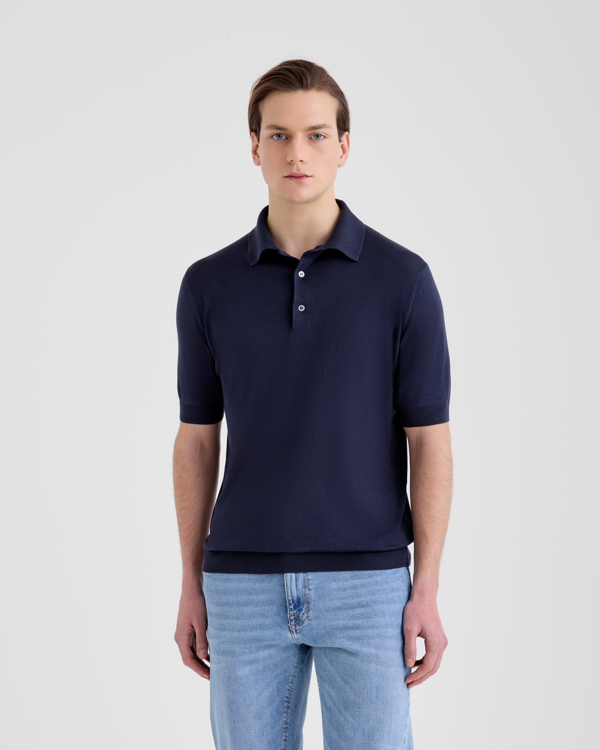 Maglia a polo Navy | Filippo De Laurentiis