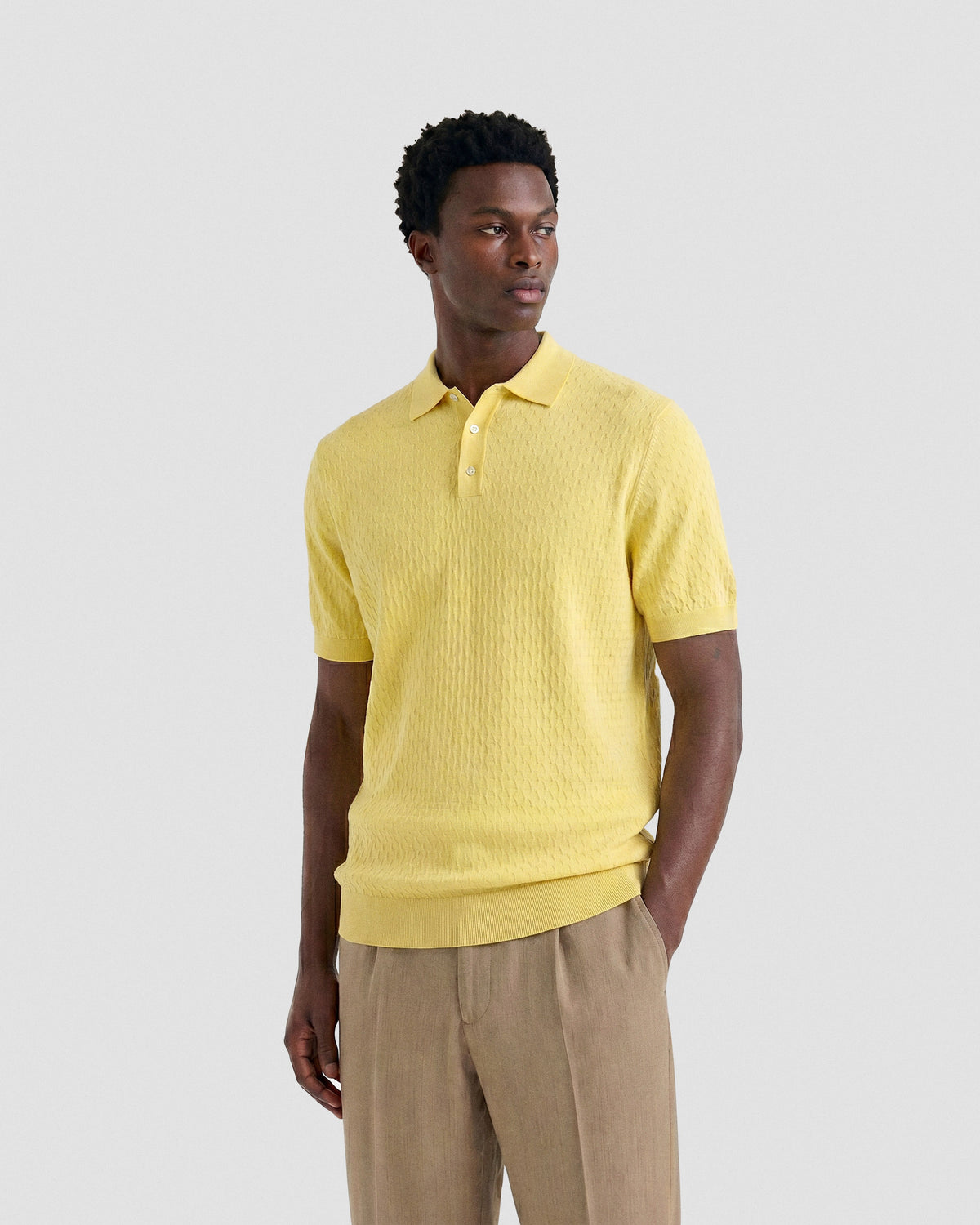 Short sleeve polo sweater |409069|