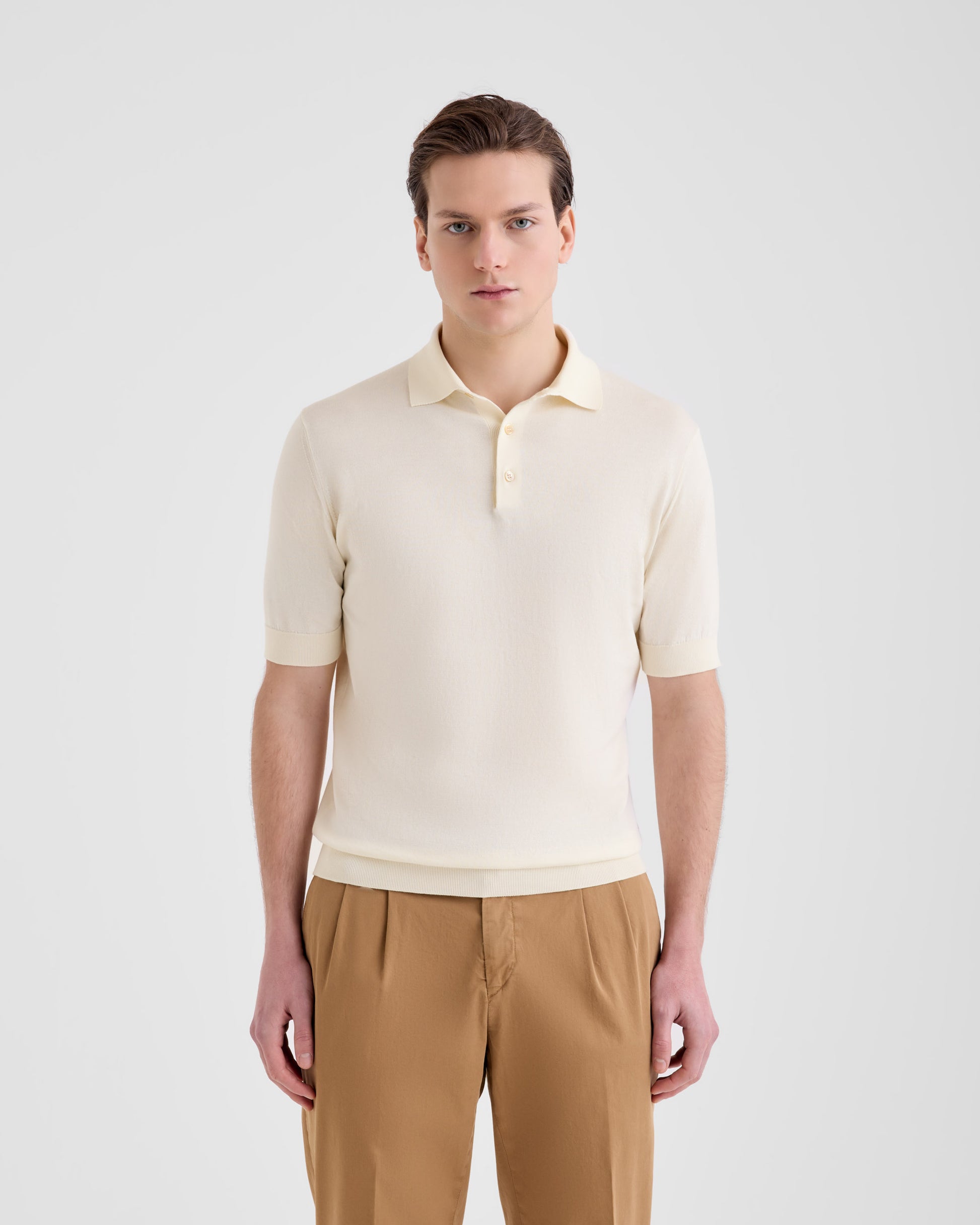 Maglia a polo Latte | Filippo De Laurentiis
