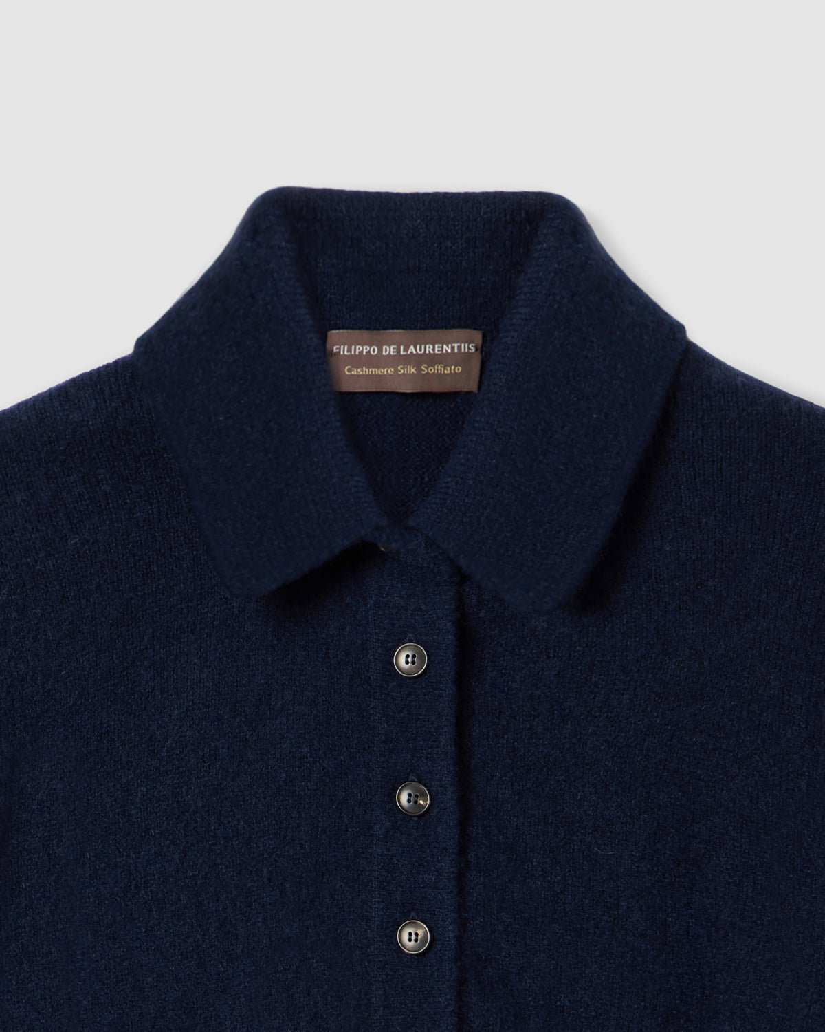 Polo manica lunga Indaco | Filippo De Laurentiis