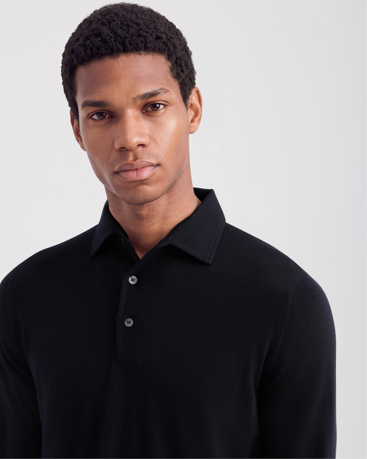 One piece collar polo sweater