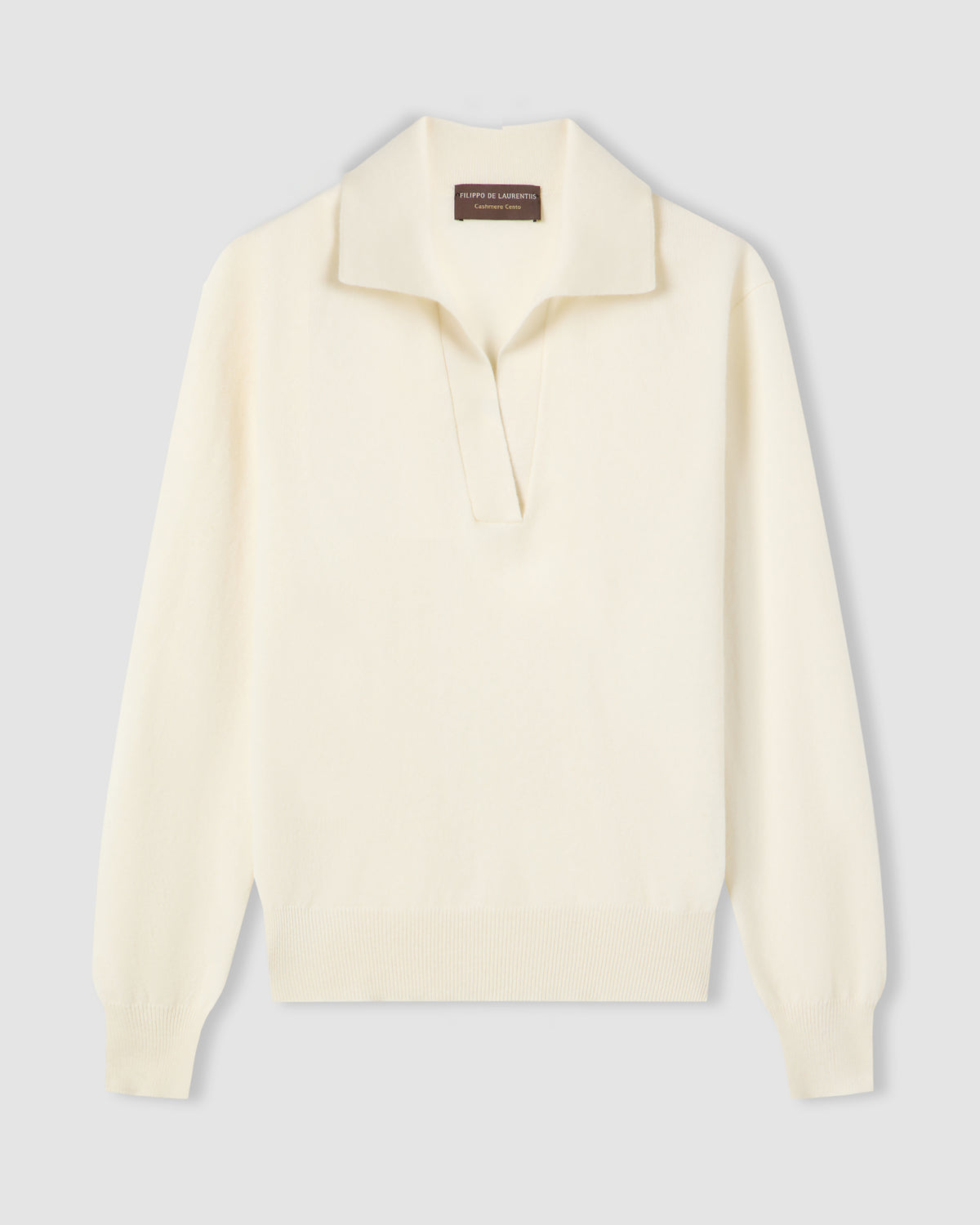 Polo skipper manica lunga Bianco ottico | Filippo De Laurentiis