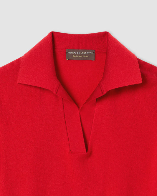 Polo skipper manica lunga Rosso | Filippo De Laurentiis