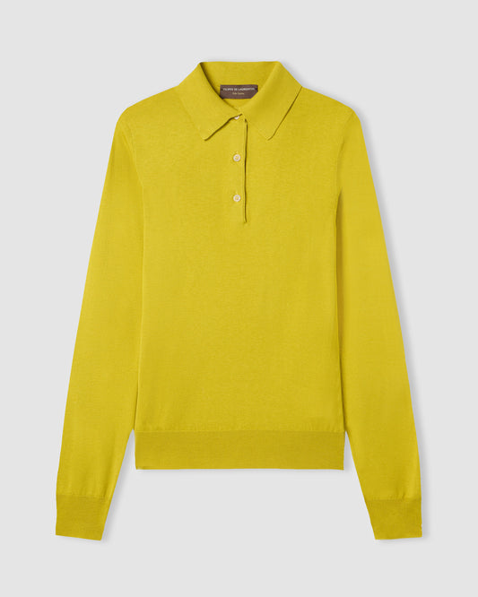 Long-sleeved polo shirt LEMON | Filippo De Laurentiis