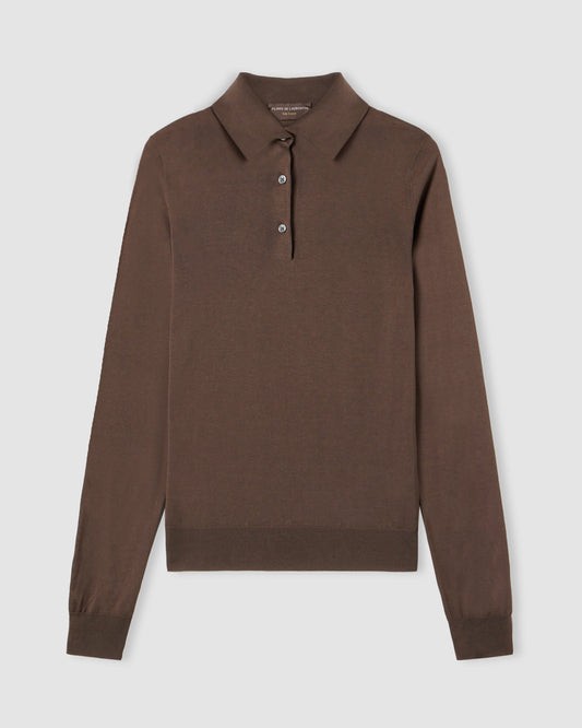 Long-sleeved polo shirt COCOA | Filippo De Laurentiis