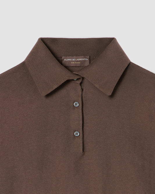 Long-sleeved polo shirt COCOA | Filippo De Laurentiis