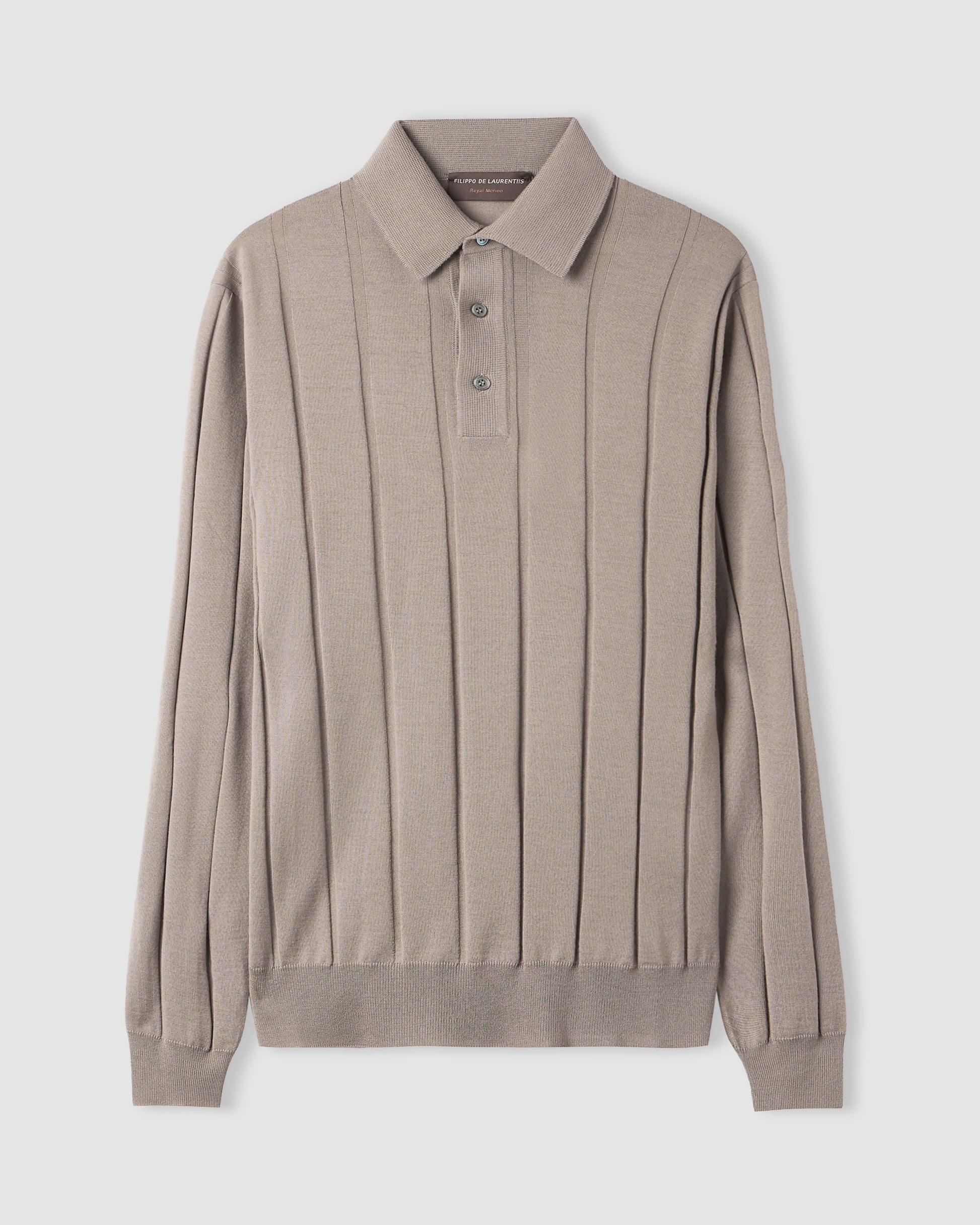 Polo manica lunga Tortora | Filippo De Laurentiis