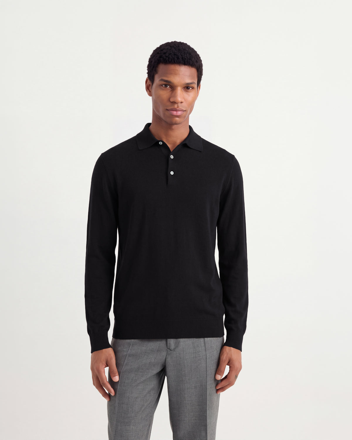 Long sleeved polo shirt