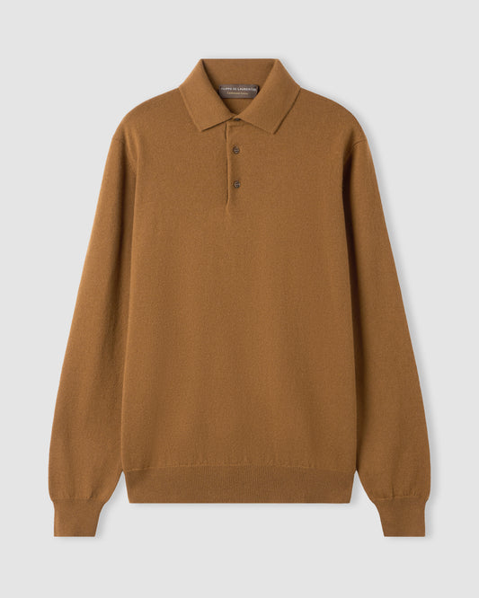 Polo manica lunga Marrone | Filippo De Laurentiis
