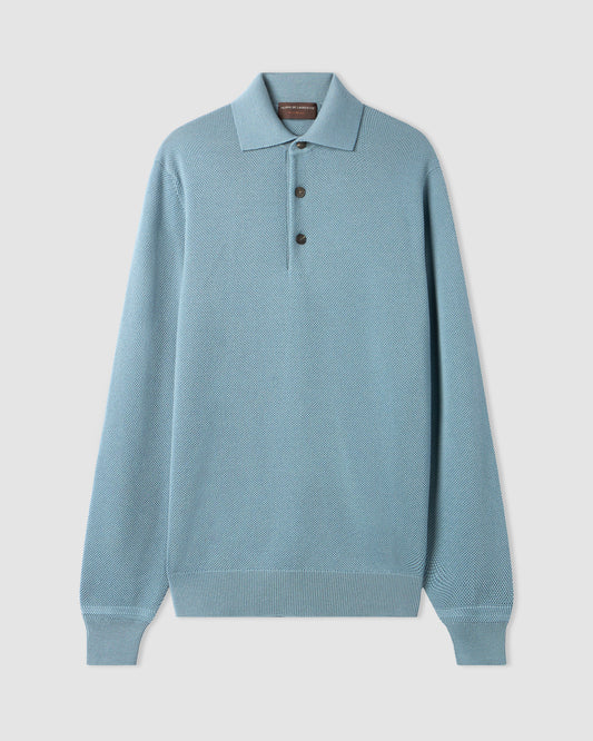 Long sleeve polo shirt SENECIO | Filippo De Laurentiis